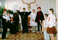 Фрагмент из спектакля «Снежная королева» в исполнении учащихся класса с углубленным изучением литературы